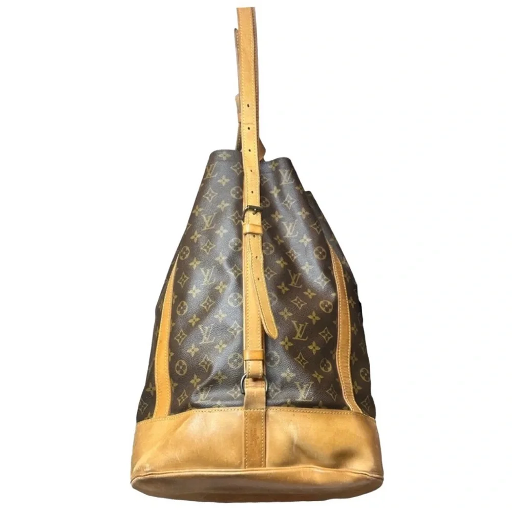 LOUIS VUITTON LV Monogram Randonnee GM Backpack Duffle Shoulder Bag RARE HTF
